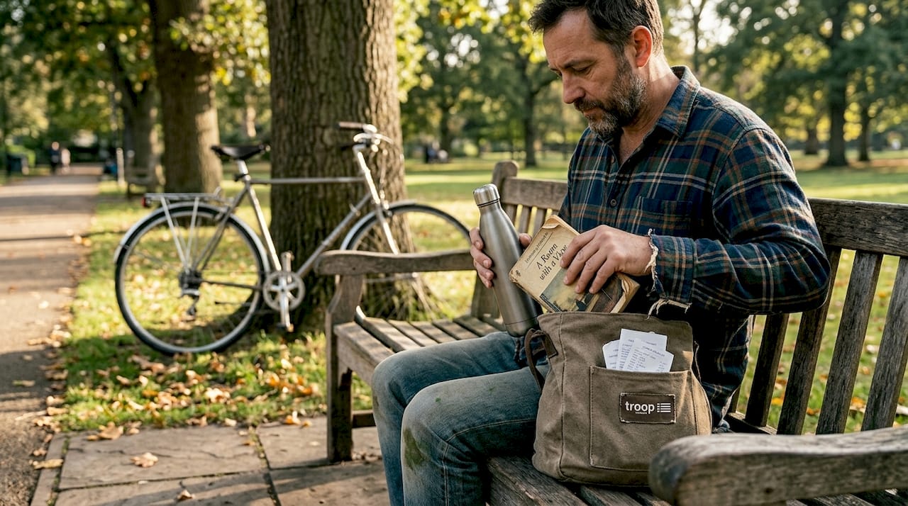 Hemp bag use in park setting