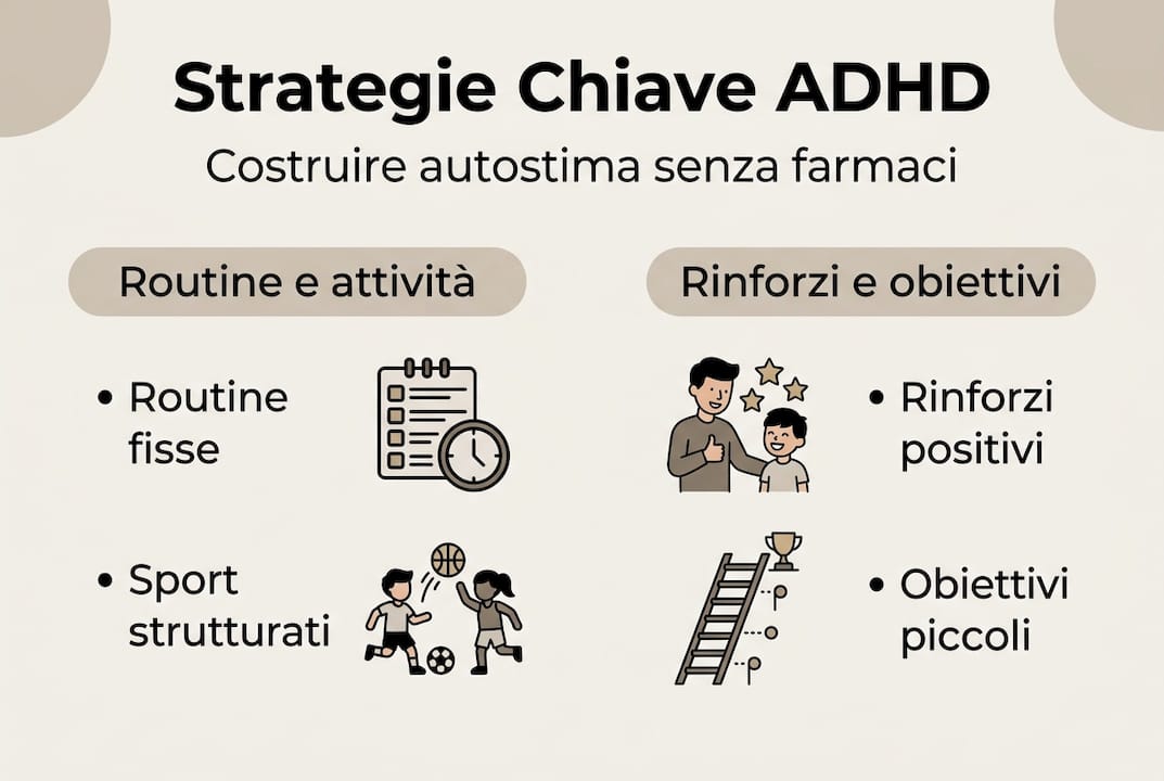 Infografica: consigli pratici per rafforzare l’autostima nei bambini con ADHD