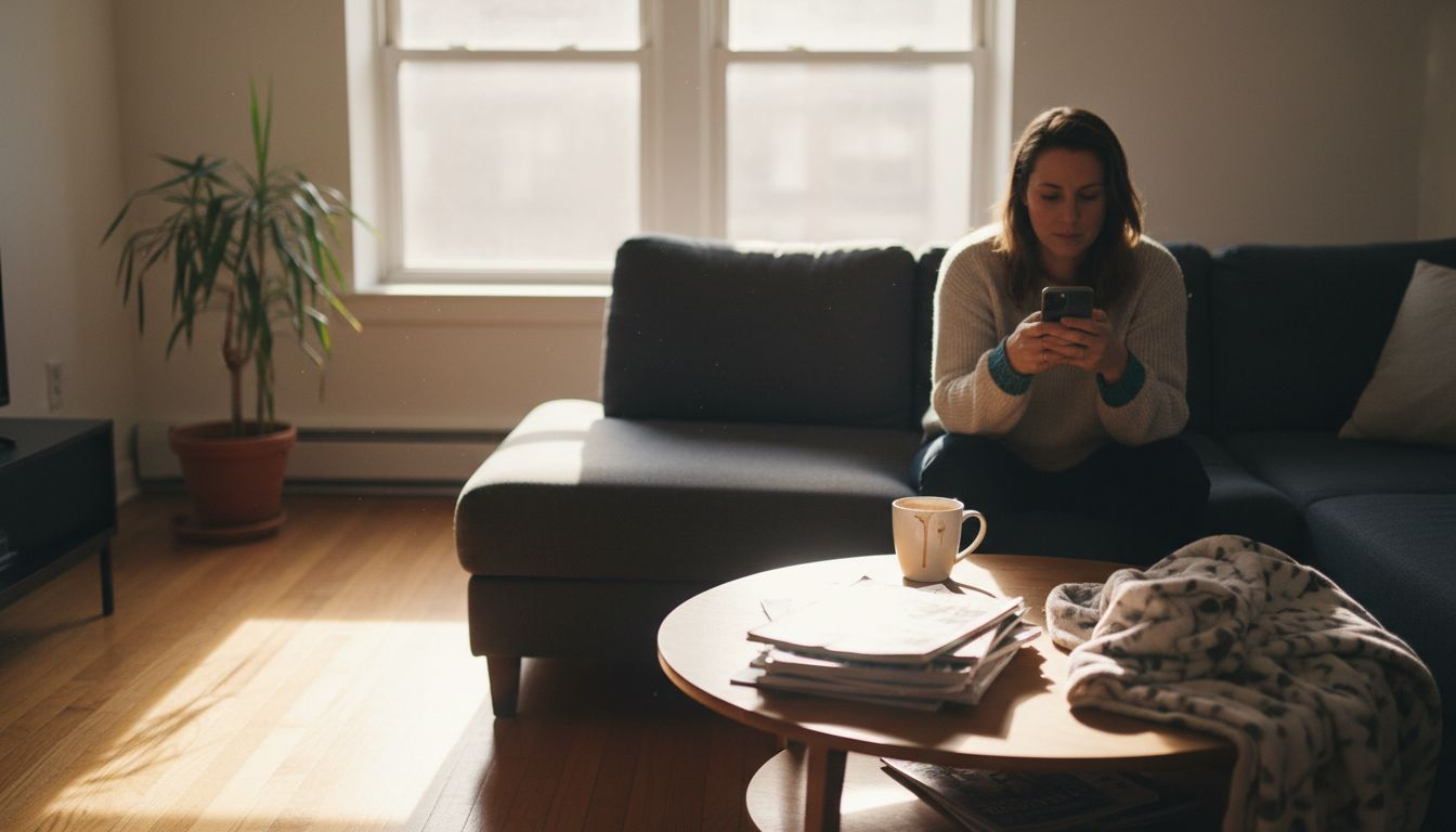 Why Choose One-Bedroom Apartments in Boca Raton 1 Woman relaxing in cozy one-bedroom apartment