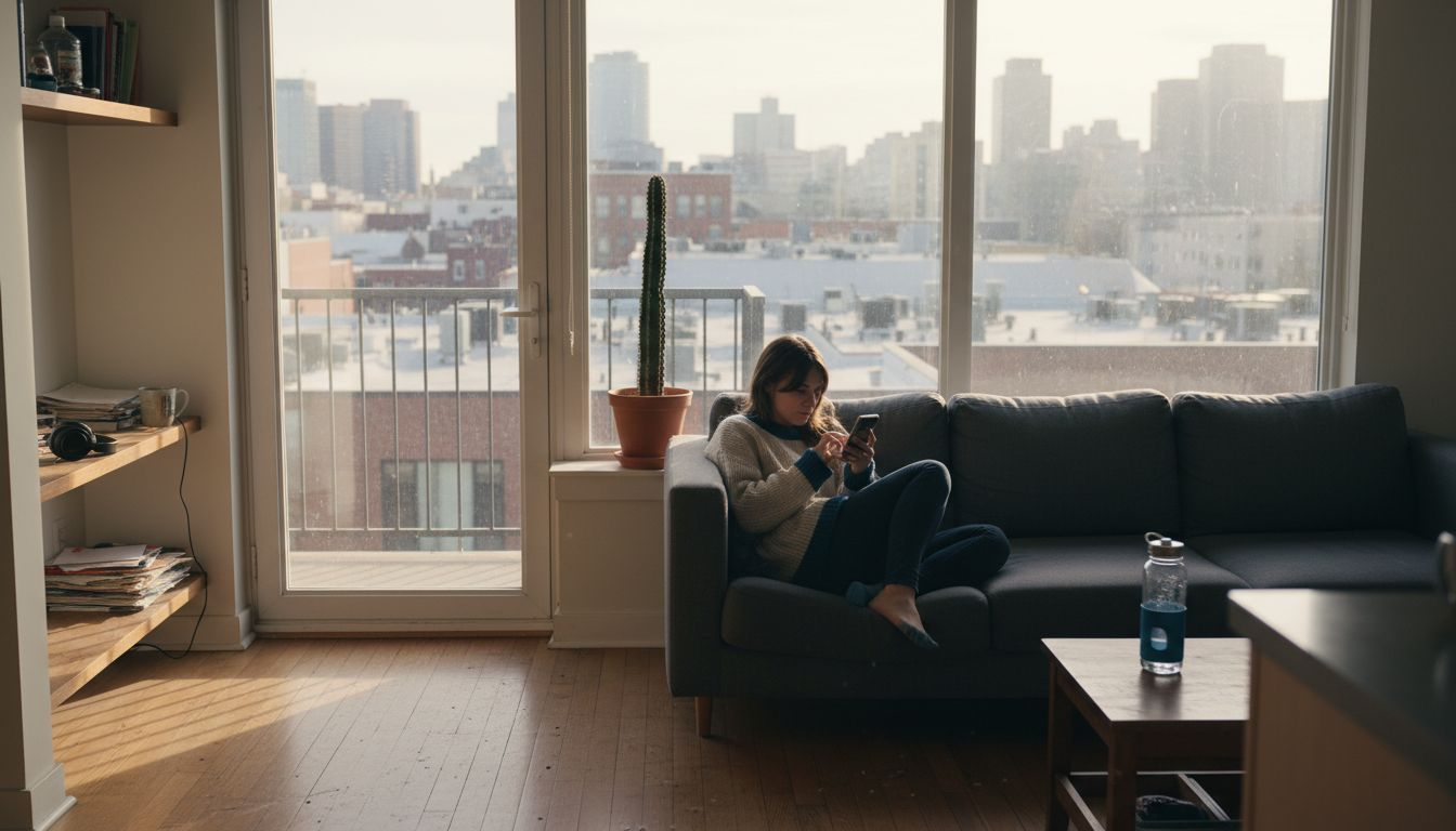Cozy Boca Raton apartment interior scene