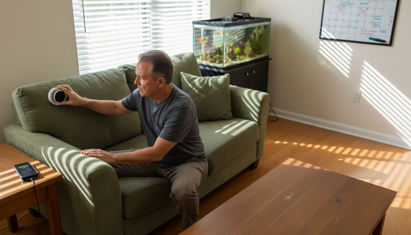 Resident adjusting smart home controls
