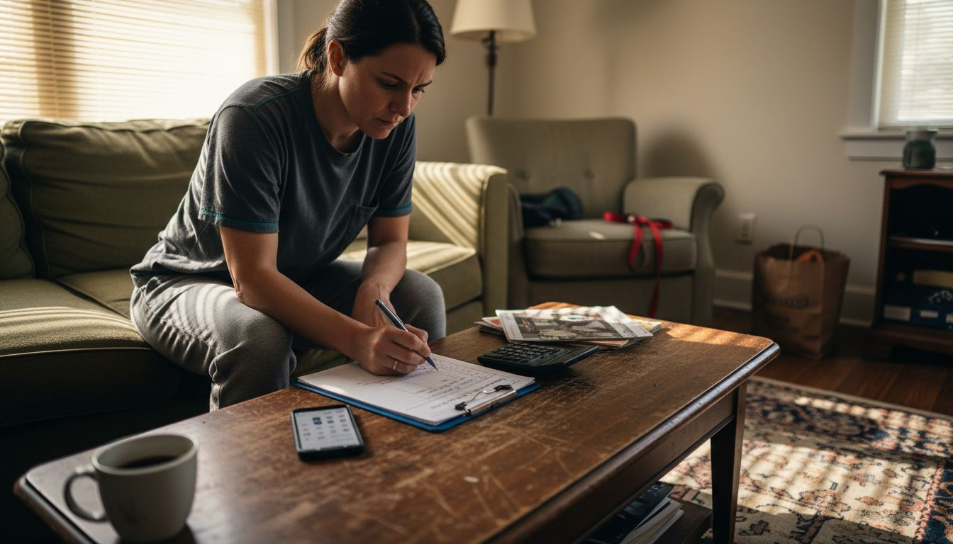 Budgeting for Your First Apartment: Ensure Financial Success 1 Person calculating realistic apartment rent