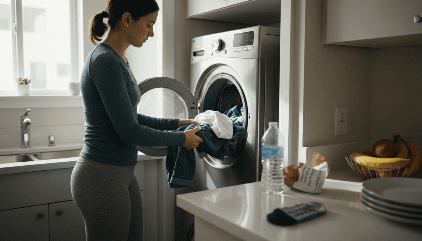 What Is Apartment Amenity Package? 65% Demand Essentials 1 Resident using in-unit laundry in apartment