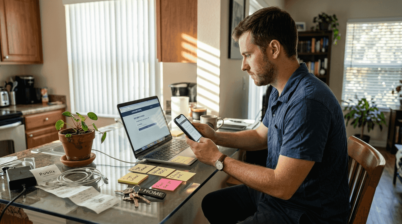Applicant submitting documents via landlord portal