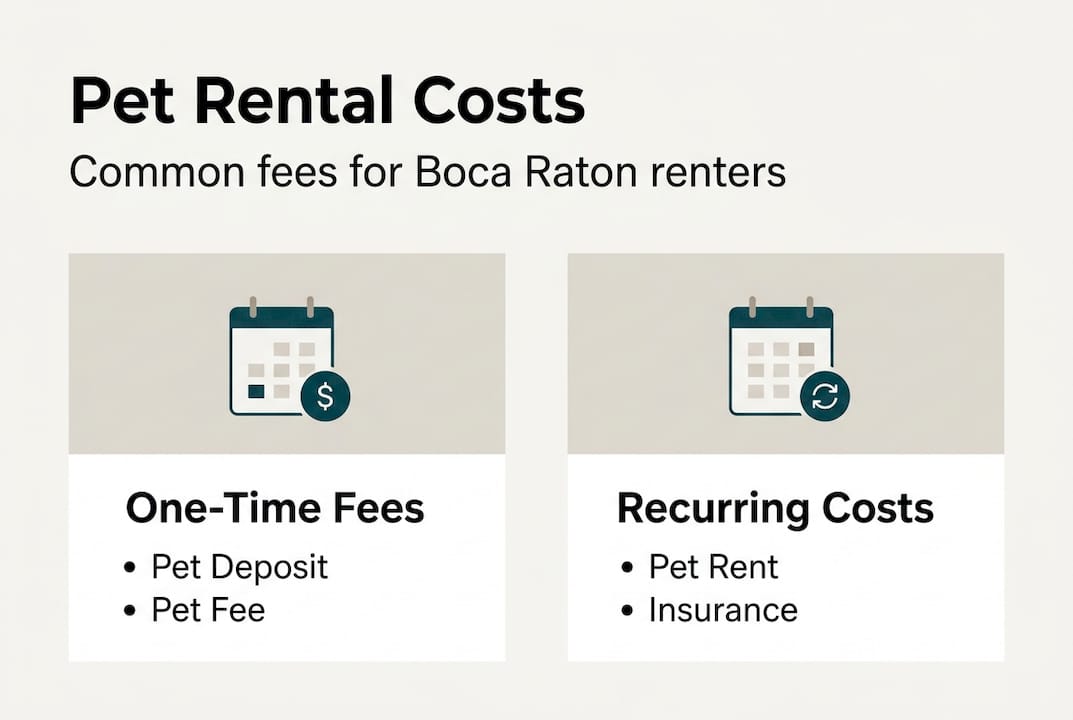 Rental pet agreements: A Boca Raton renter's guide 2 Infographic explains pet rent fees and deposits