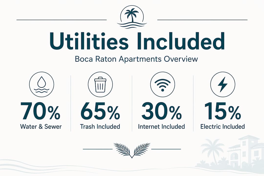 Infographic: utilities included in Boca Raton rent