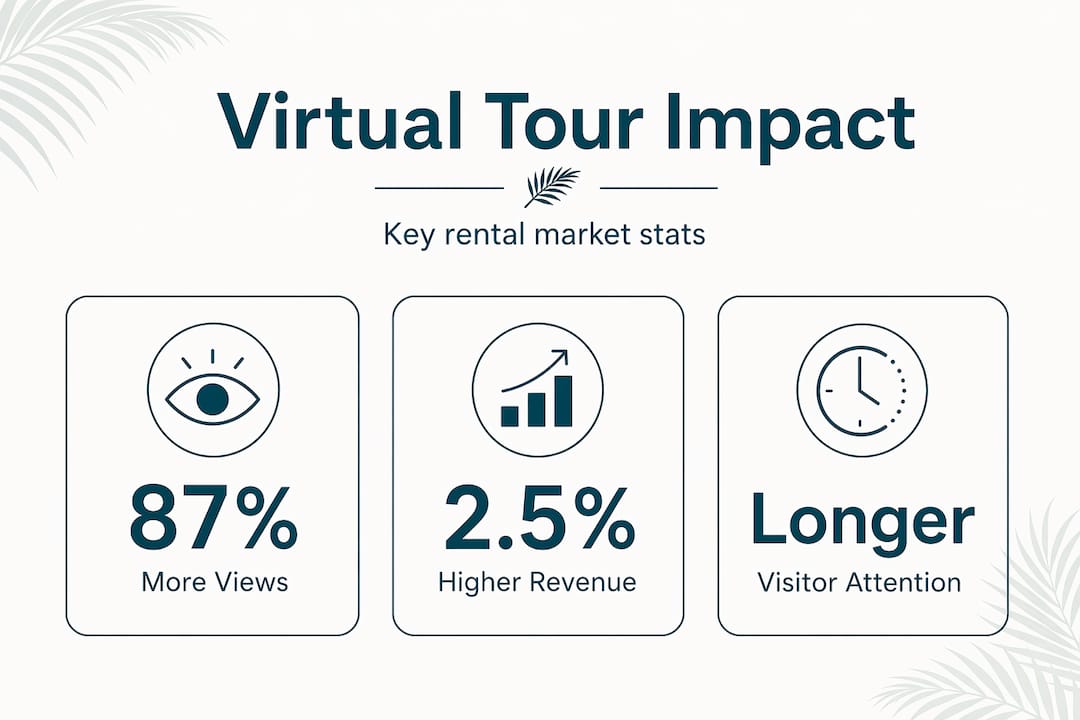 Infographic shows virtual tour rental market statistics