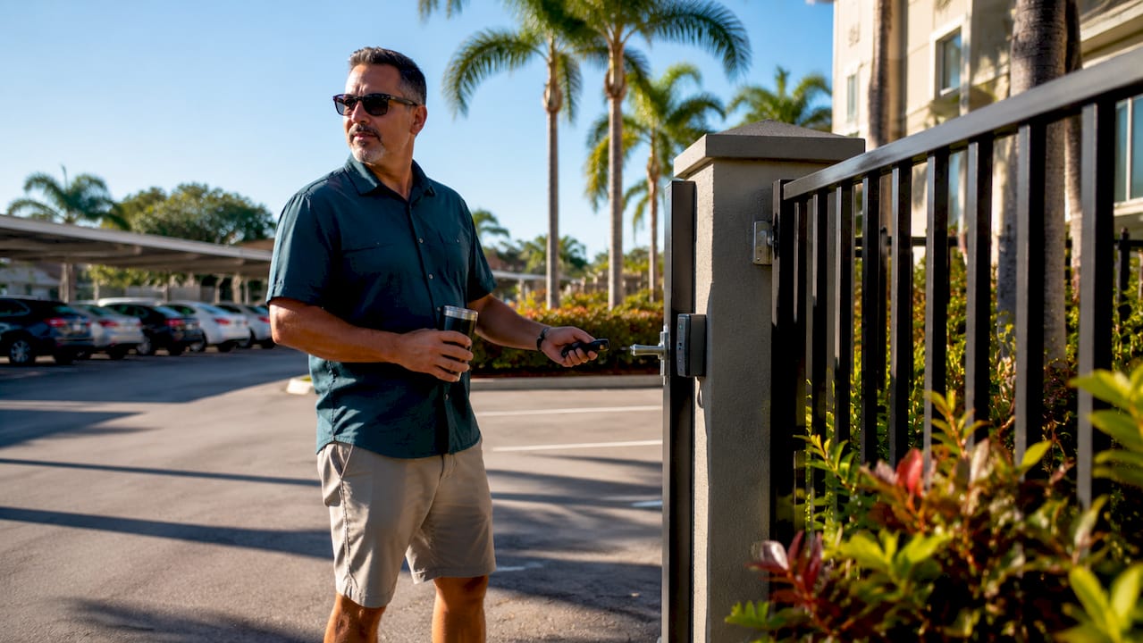 Why Choose Convenience Amenities for Your Apartment 1 Resident accessing assigned parking spot in garage