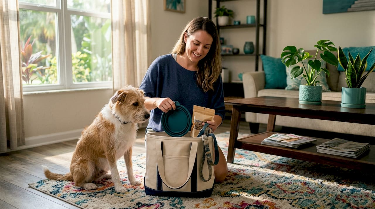 Community Events for Pet Owners: A Complete Guide 1 Pet owner packing supplies for dog meetup