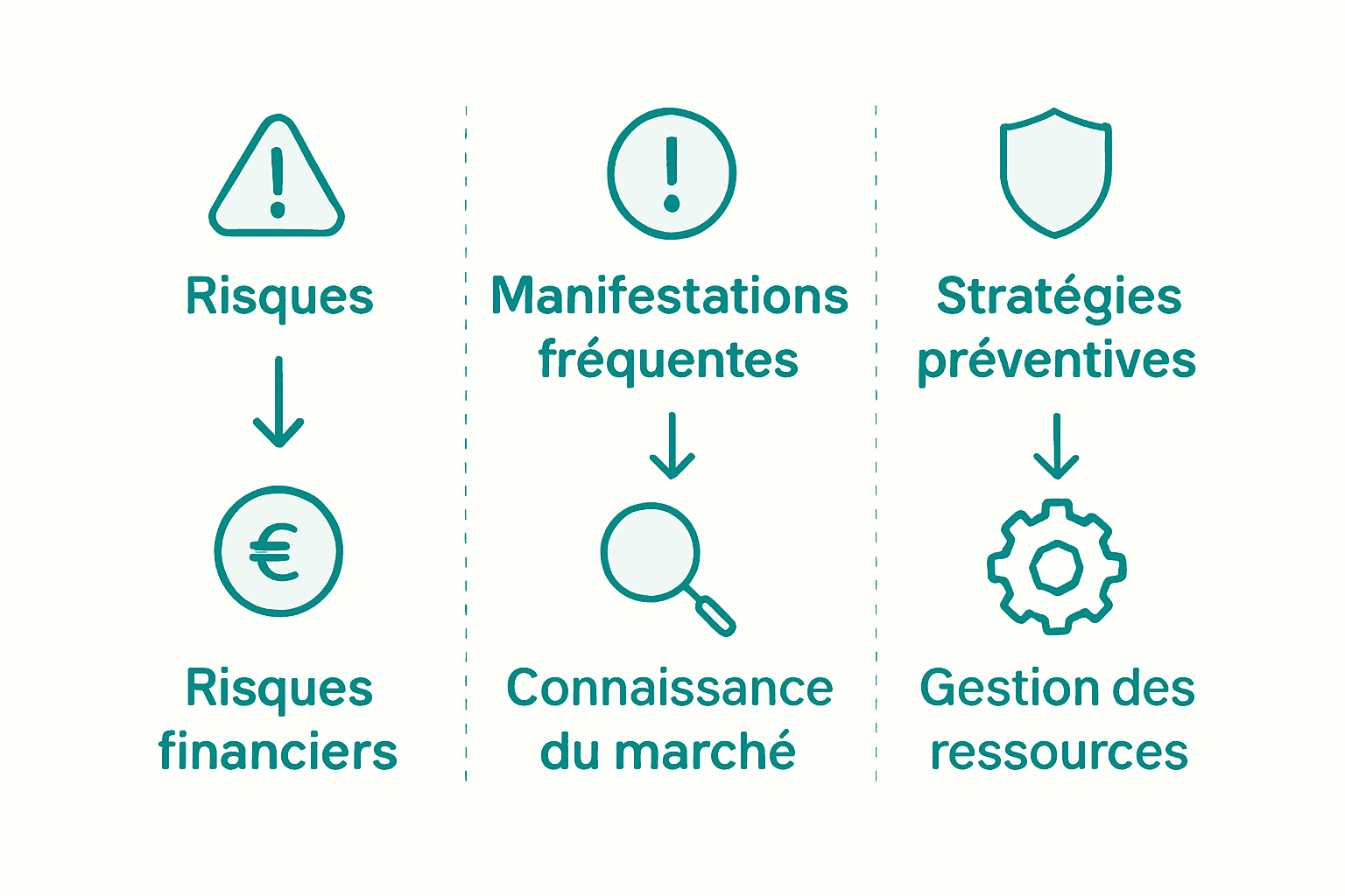 Infographie : panorama des risques auxquels font face les entrepreneurs et des stratégies pour les surmonter