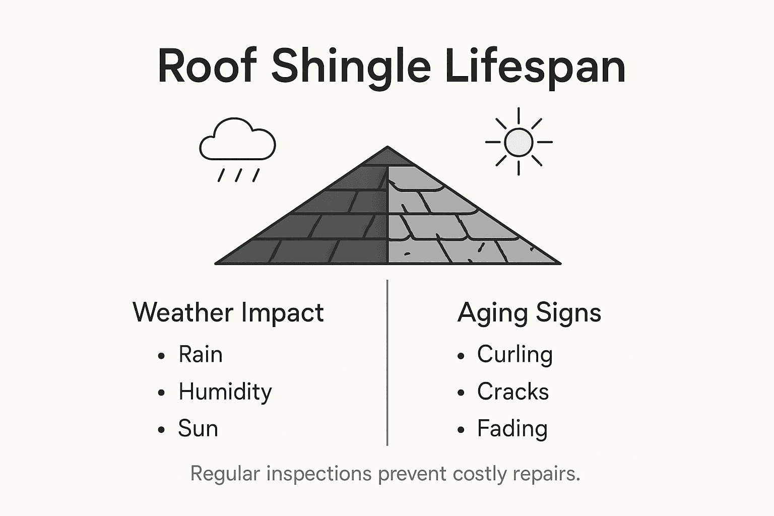 Infographic on weather and age impact on shingles