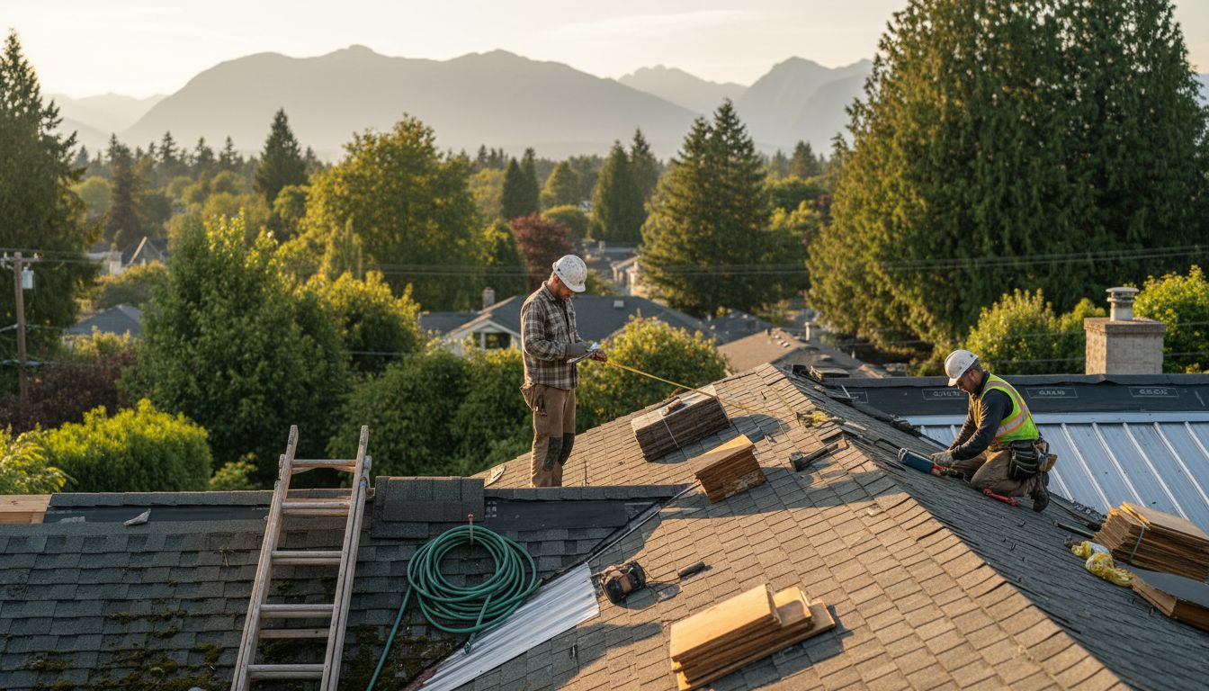 BC home showing asphalt, metal, cedar roofing options