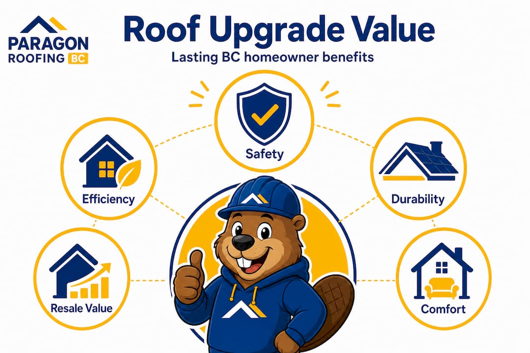 Hierarchy infographic roof upgrade benefits BC