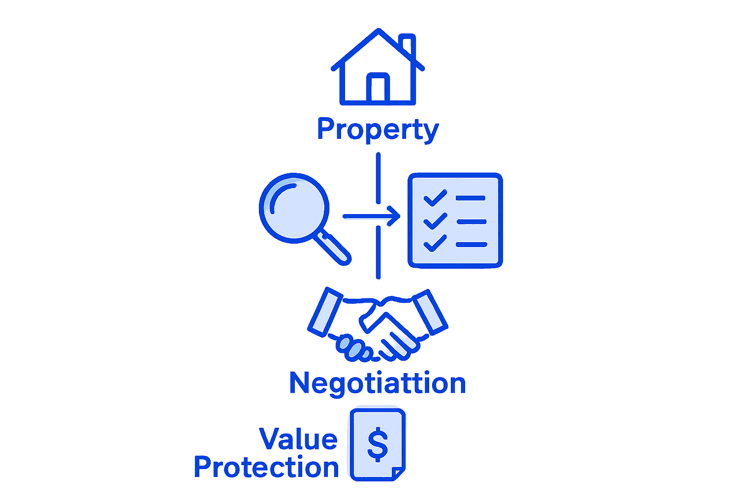 Flowchart of real estate inspection process