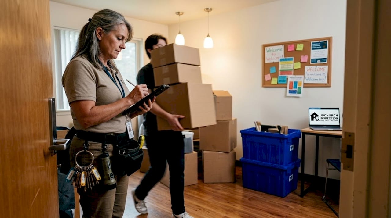 Resident hall move-in inspection documented