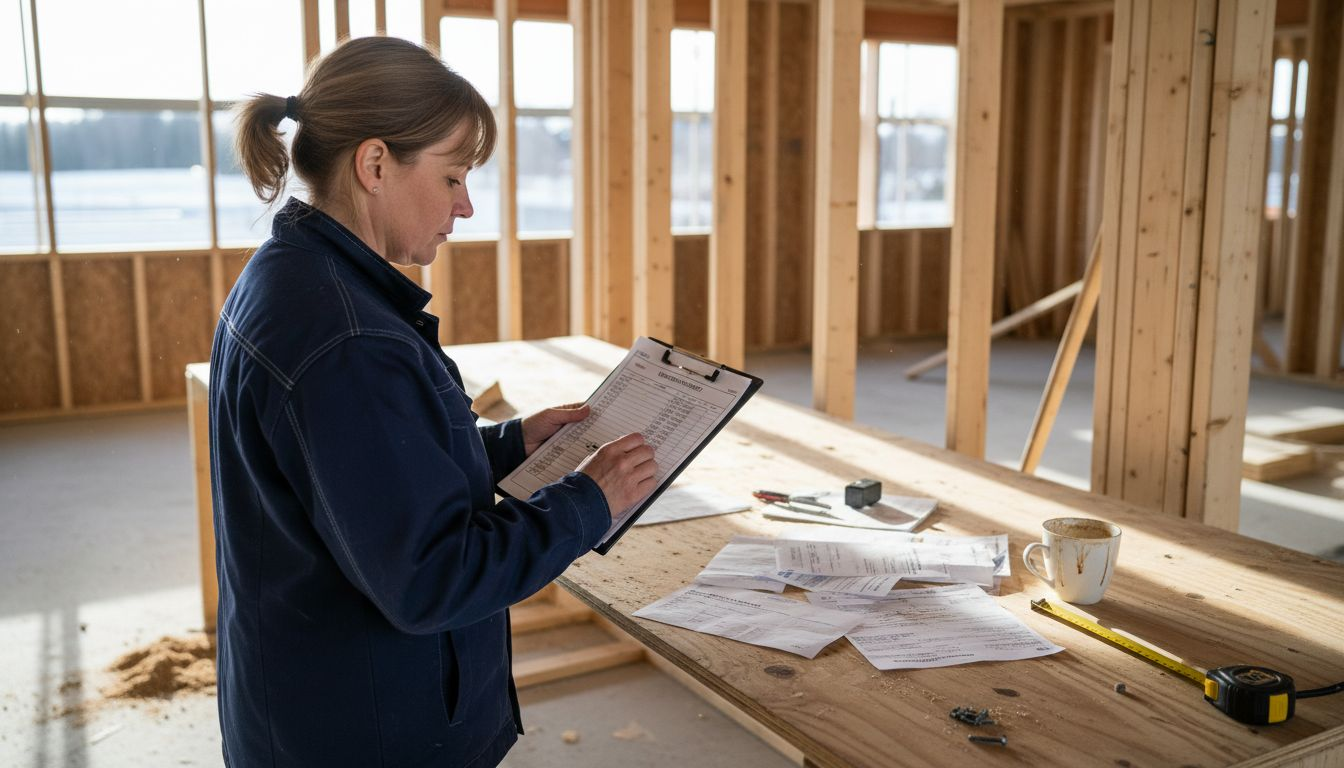 Byggeleder går gjennom skjulte kostnader i prosjektbudsjettet