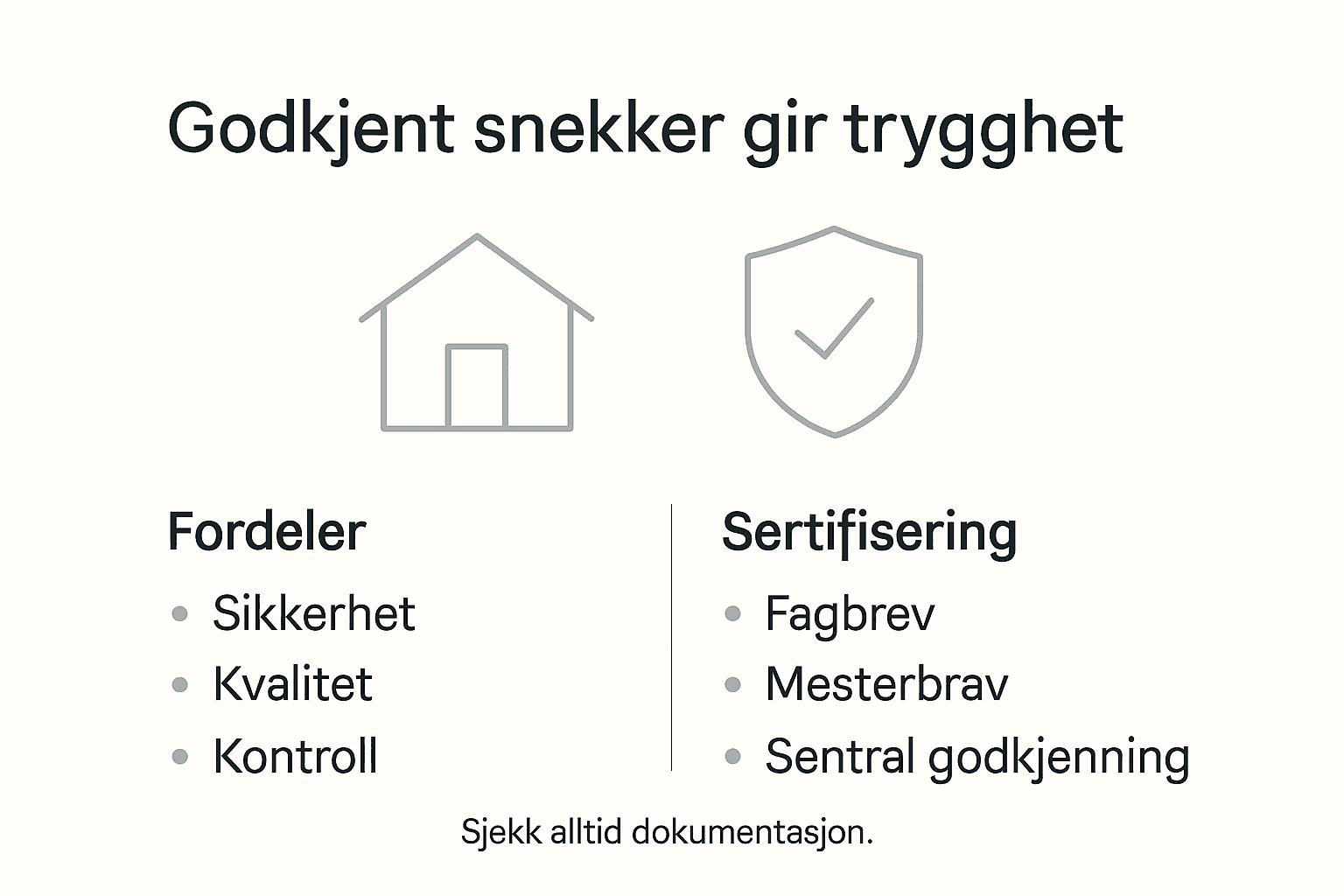 Infografikk: Hvorfor det lønner seg å velge en sertifisert snekker