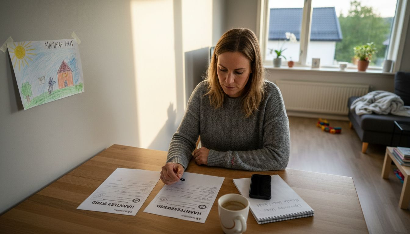 Kvinne sjekker og sammenligner pristilbud fra ulike håndverkere