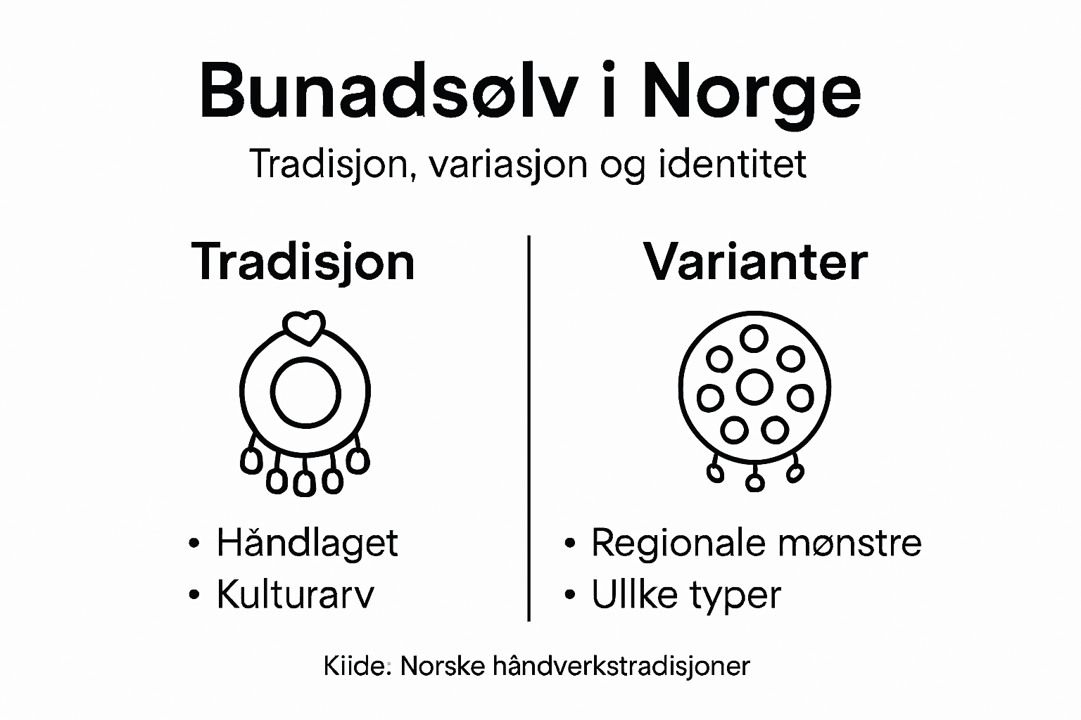 Infografikk: Bunadsølv – tradisjoner og ulike varianter