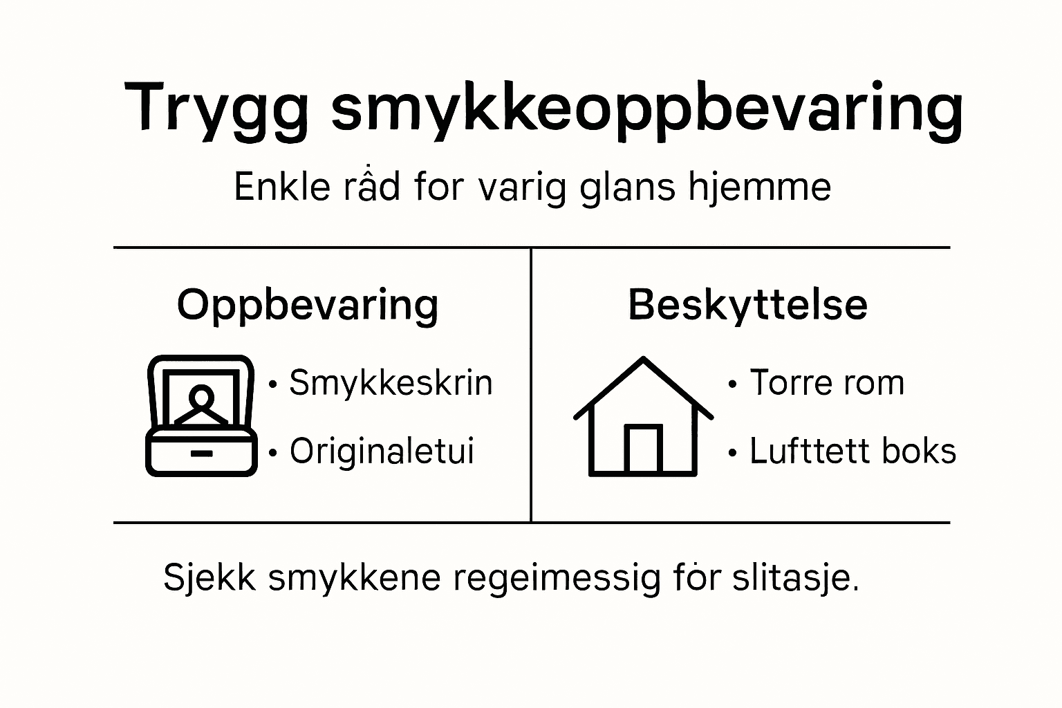 Infografikk: Smarte tips til oppbevaring av smykker hjemme