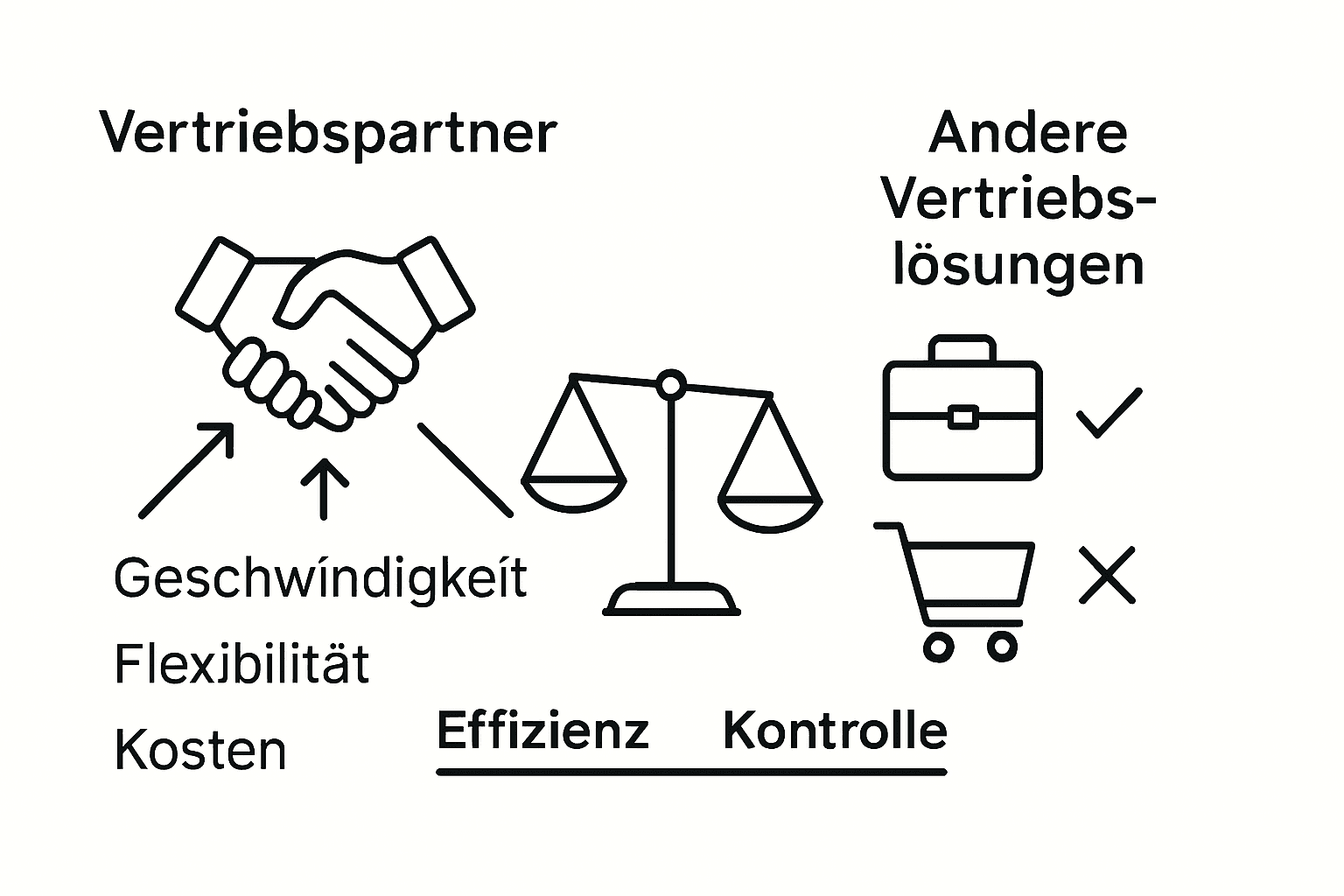 Infografik: Wie schneiden Vertriebspartner im Vergleich zu anderen Vertriebsmodellen ab?