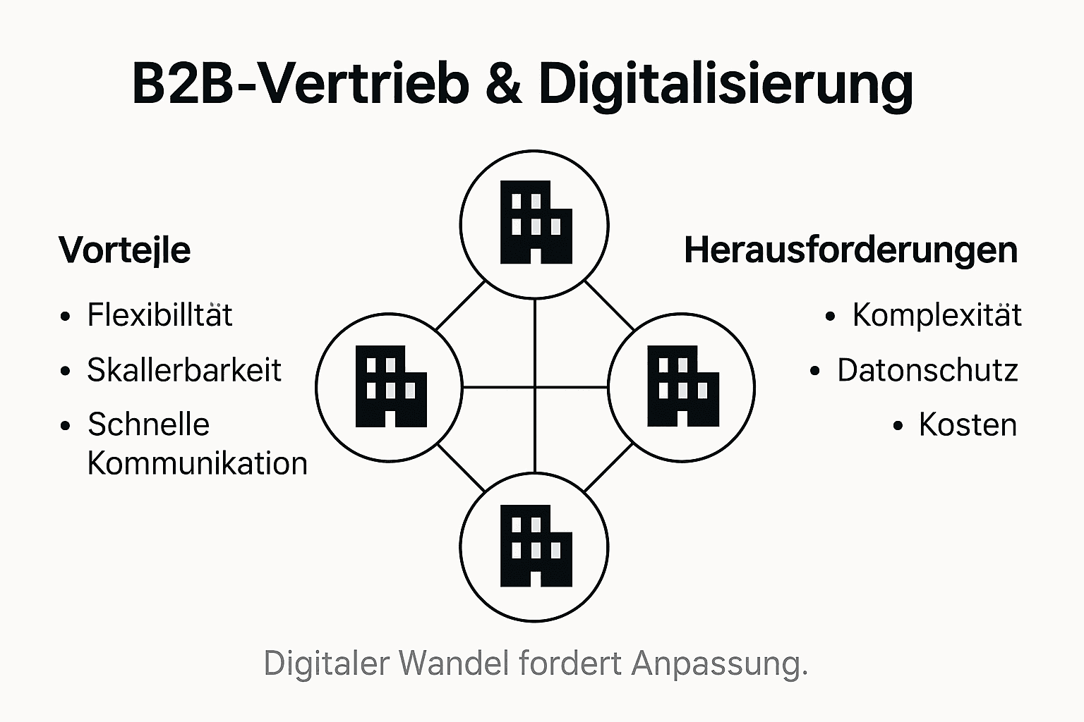 Überblick: Digitalisierung im B2B-Vertrieb – Die wichtigsten Fakten kompakt als Infografik