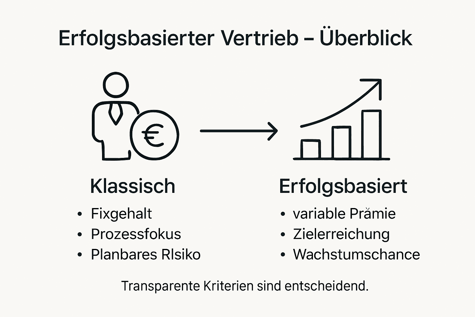 Übersichtsgrafik zum Vergleich verschiedener Vertriebsmodelle