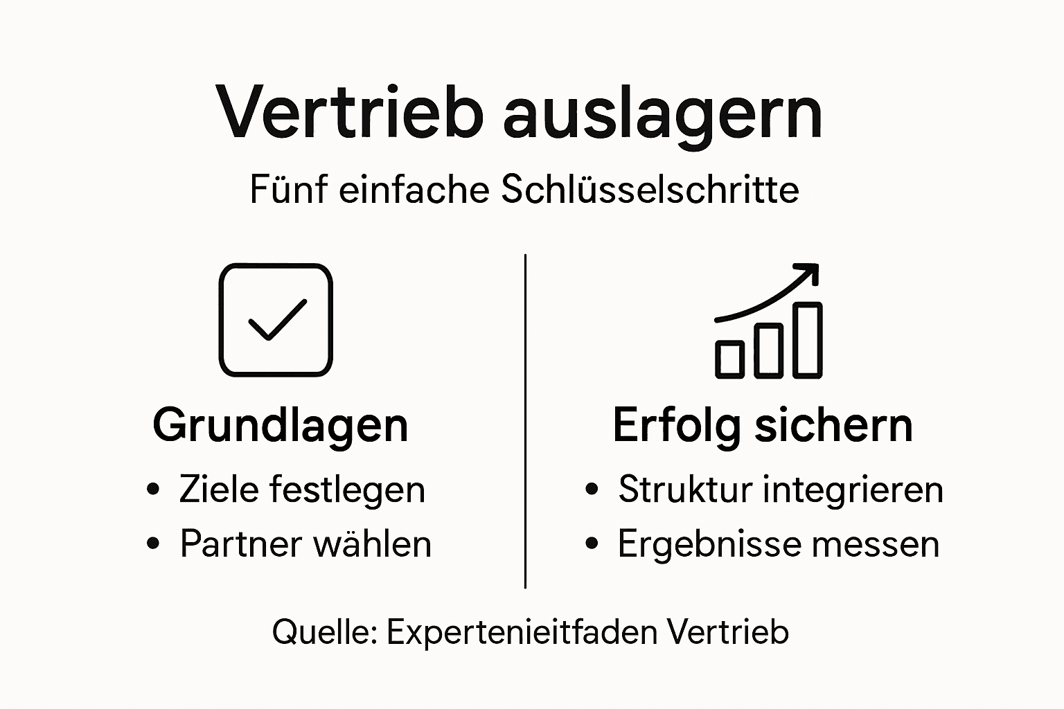 Schritt-für-Schritt-Infografik: So gelingt das Outsourcing Ihres Outbound-Vertriebs