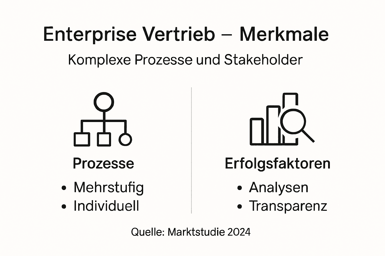 Infografik: Was zeichnet erfolgreichen Vertrieb im Unternehmensumfeld aus?