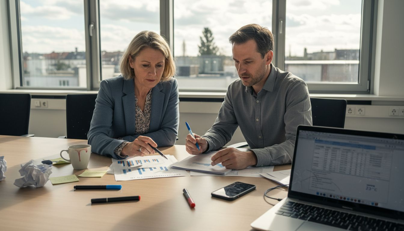 Führungskräfte prüfen die Auswahl geeigneter Vertriebspartner