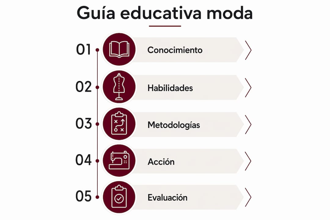 Infografía: pasos esenciales para educar en el consumo responsable de moda