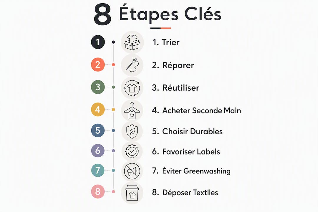 Les 8 étapes clés pour adopter une mode éthique : l’infographie à découvrir