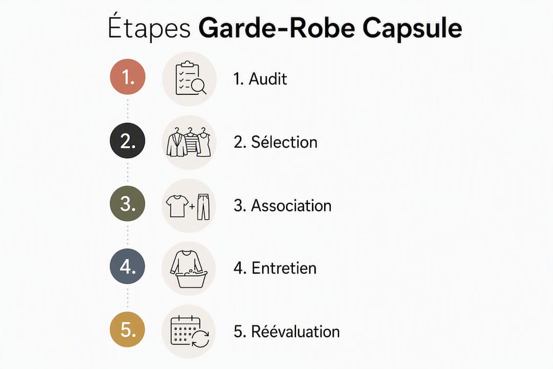 Les étapes clés pour composer une garde-robe capsule en un coup d’œil