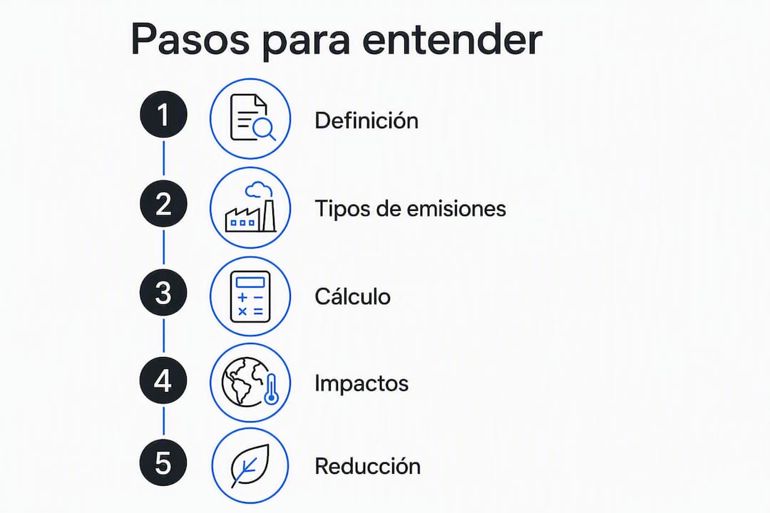 Infografía: guía paso a paso para comprender qué es la huella