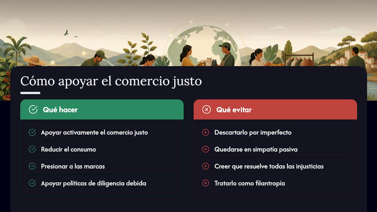 El comercio justo no es perfecto, pero sí necesario — overview diagram