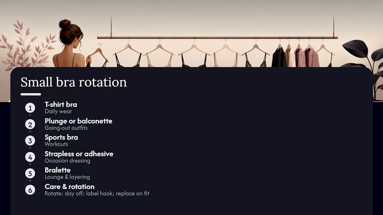 Diagram showing bra rotation and life chapter matching