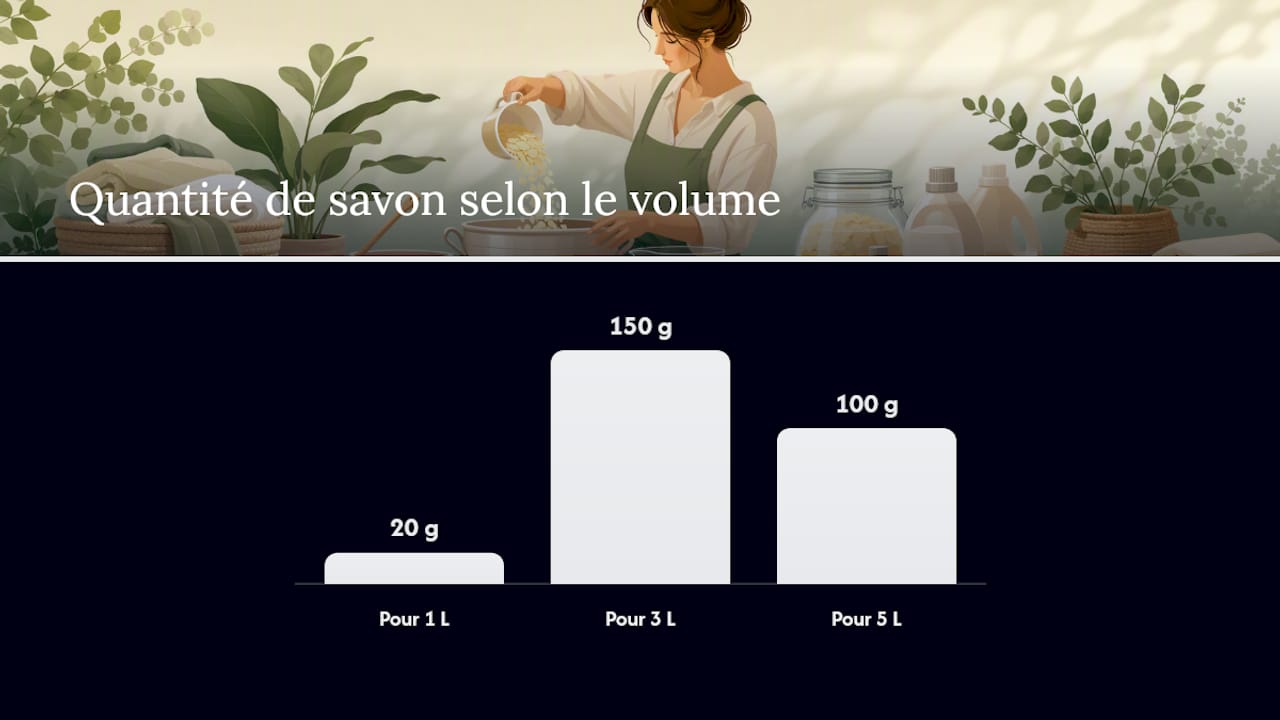 Comment faire une lessive liquide au savon de Marseille étape par étape ? — overview diagram
