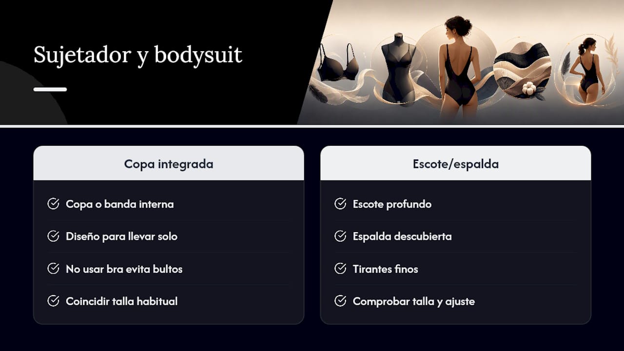Comparación del soporte debajo de un body