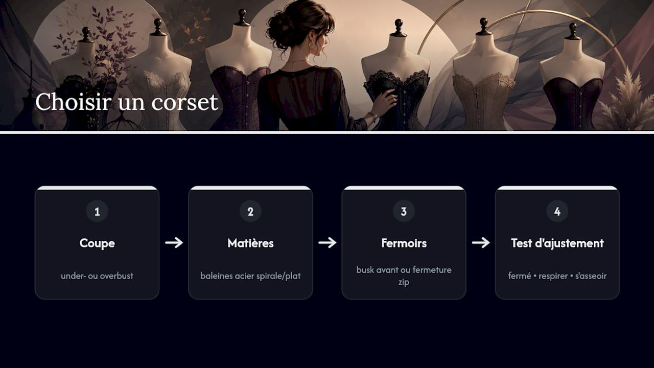 Critères pour bien choisir un corset confortable