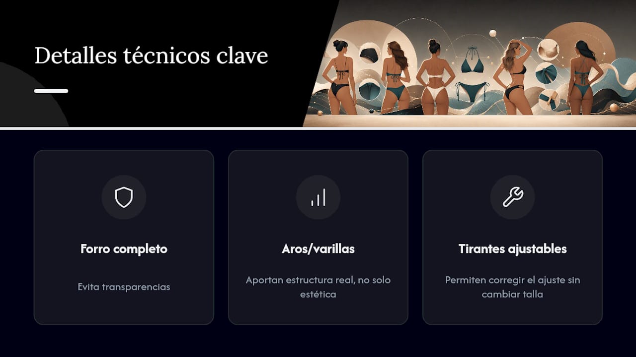 Tres aspectos técnicos para elegir un bikini