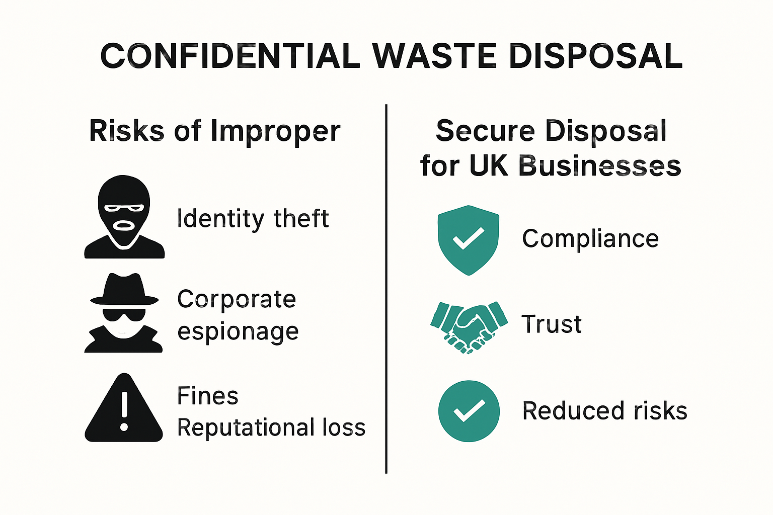 Infographic outlining why UK businesses should dispose confidentially