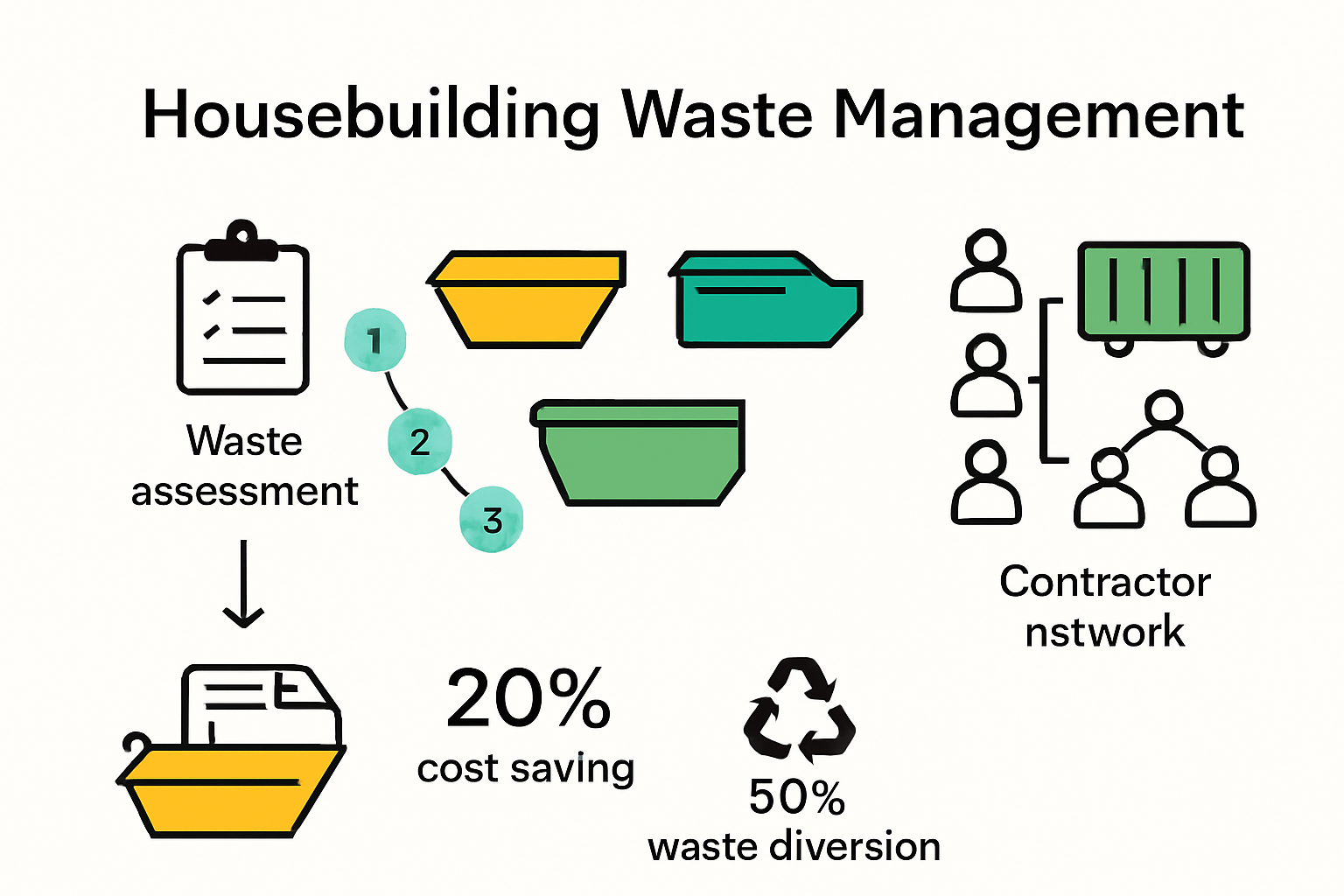 Infographic comparing skip solutions and supplier networks