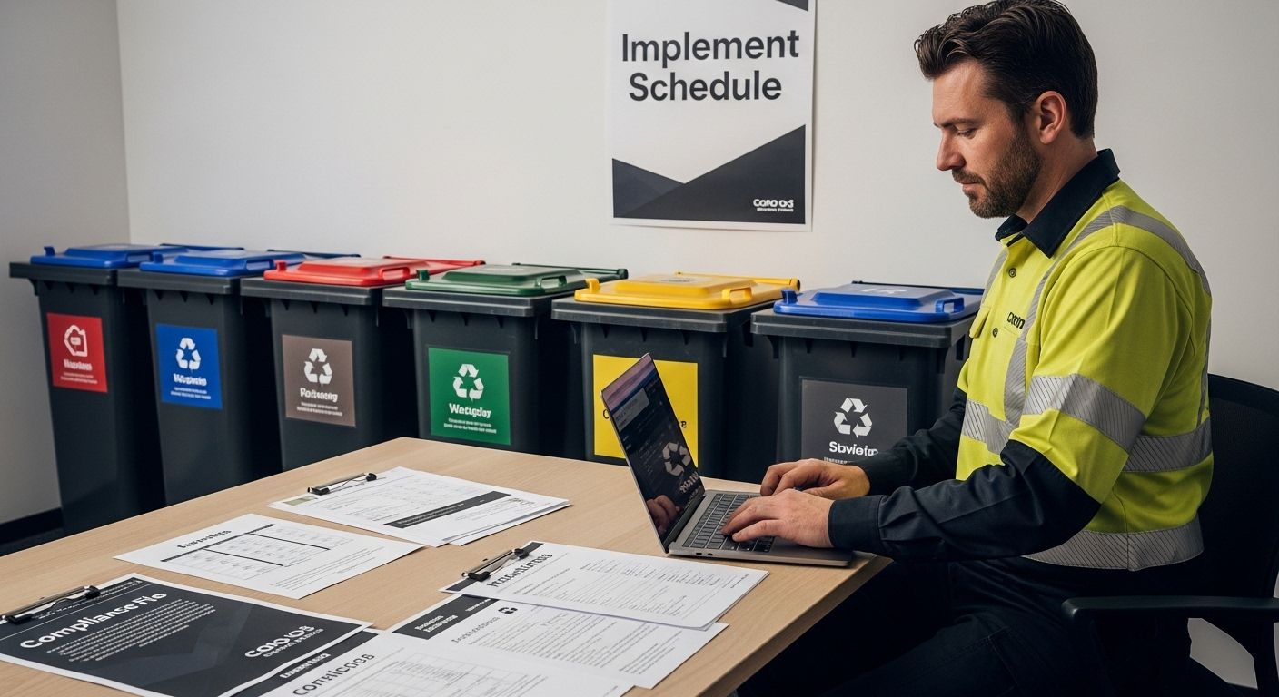 implement waste collection schedule process