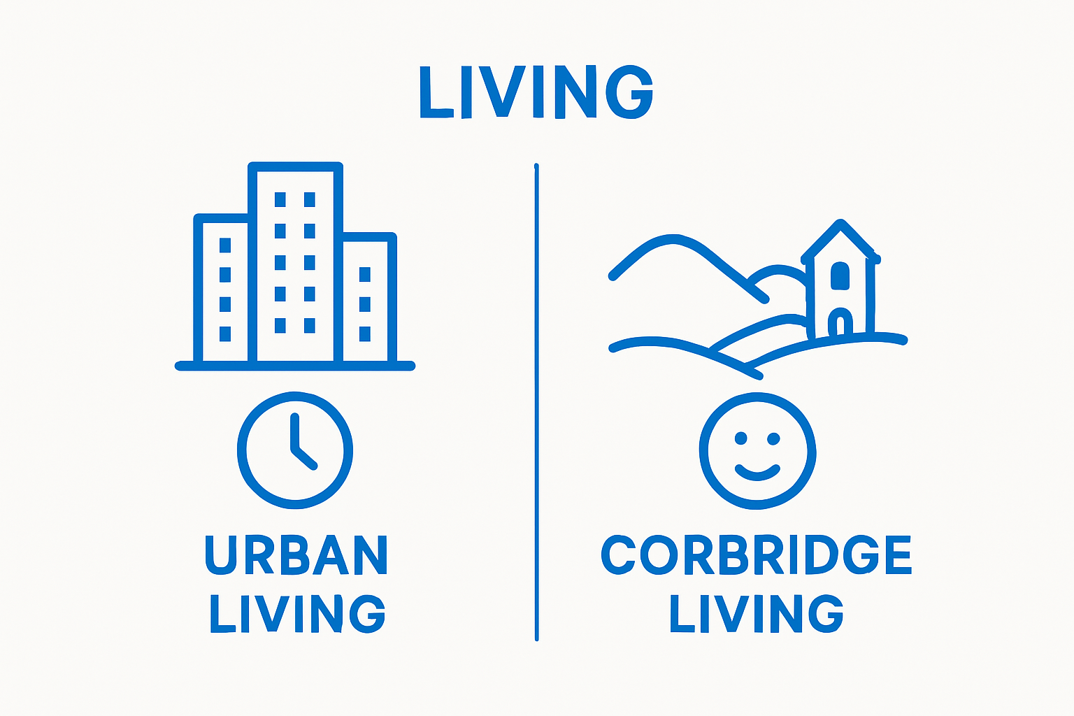 Urban vs. Corbridge lifestyle simple comparison
