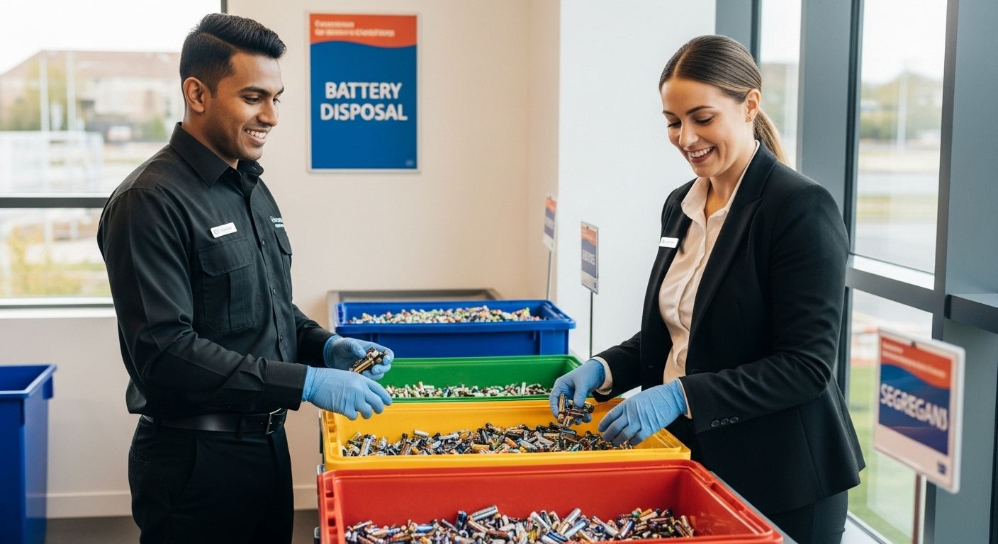 battery disposal recycling human