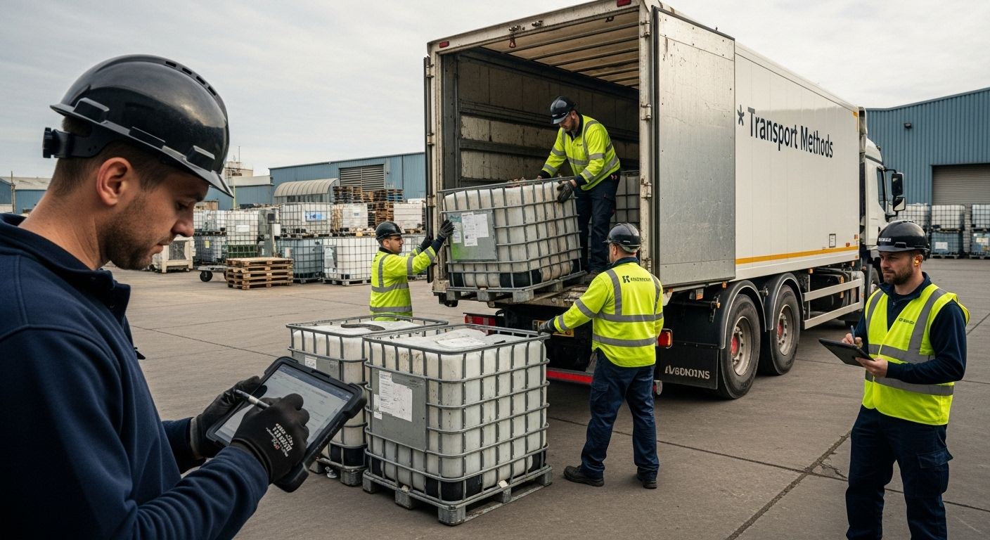 waste transport loading process