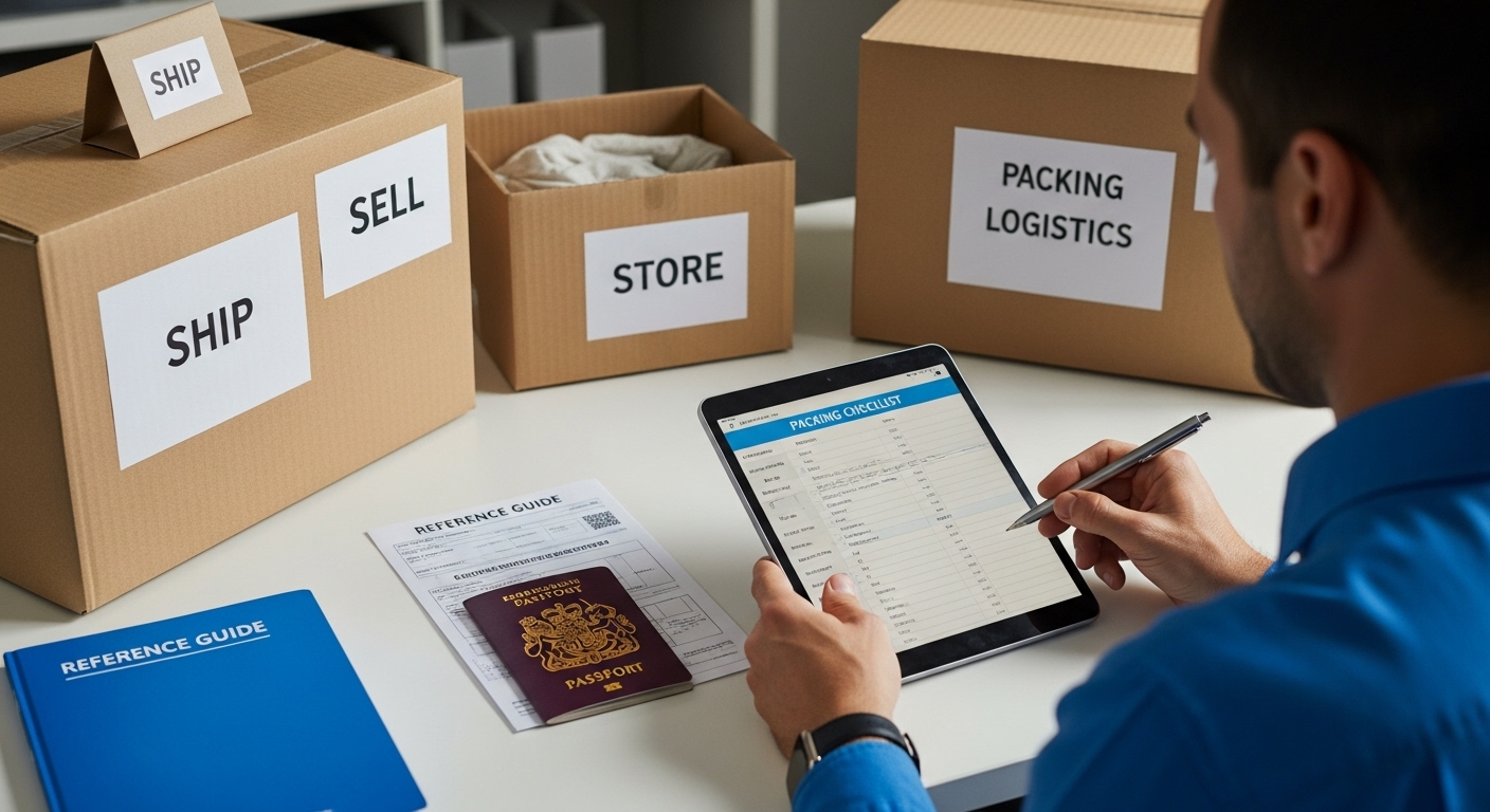 packing logistics moving abroad UK