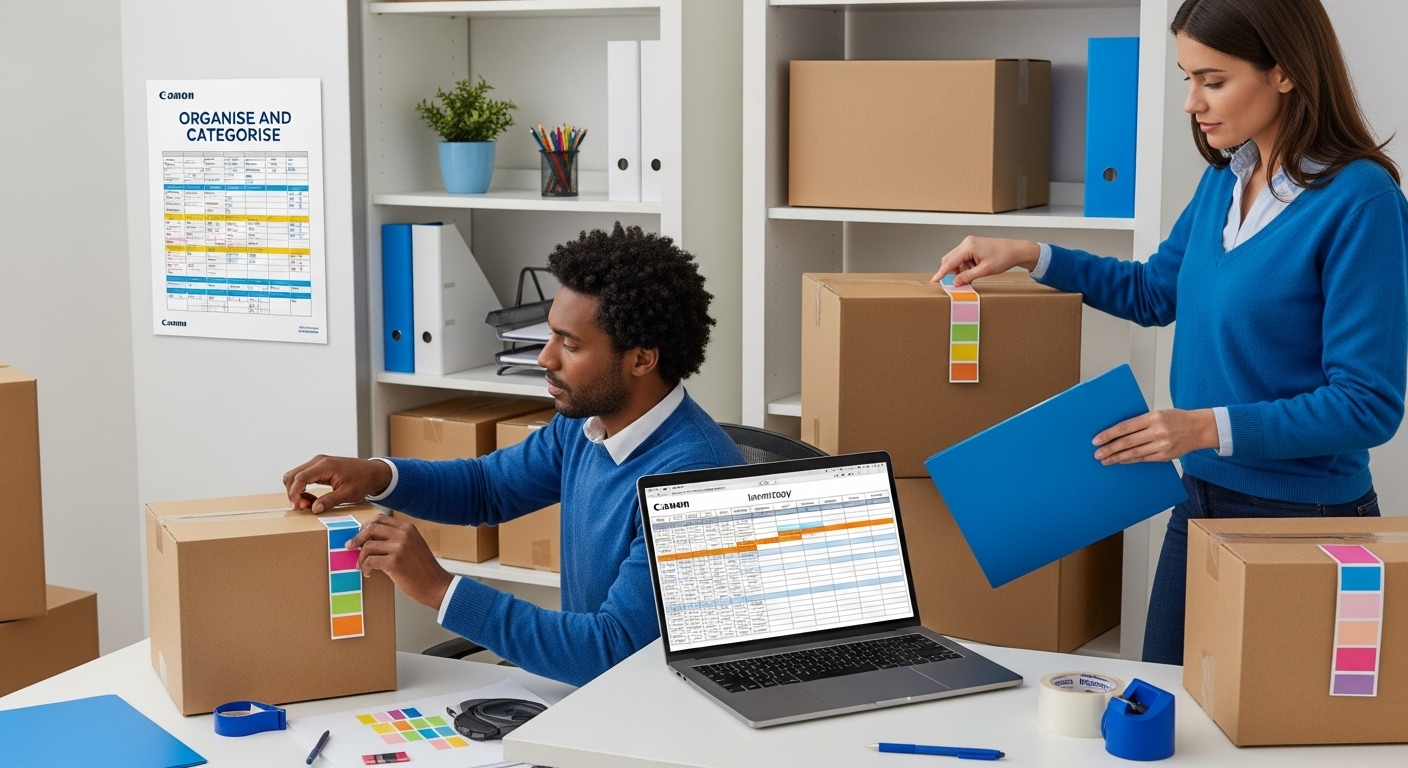 office inventory labeling