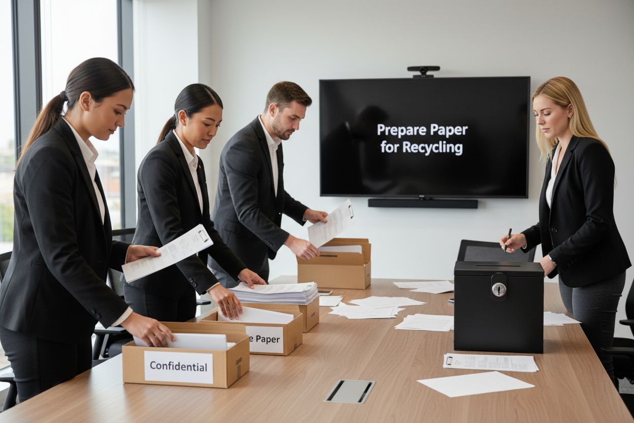 prepare paper recycling