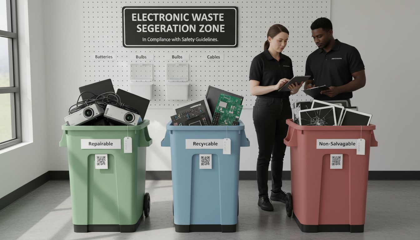 school electrical waste sorting